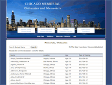Tablet Screenshot of chicagomemorial.com